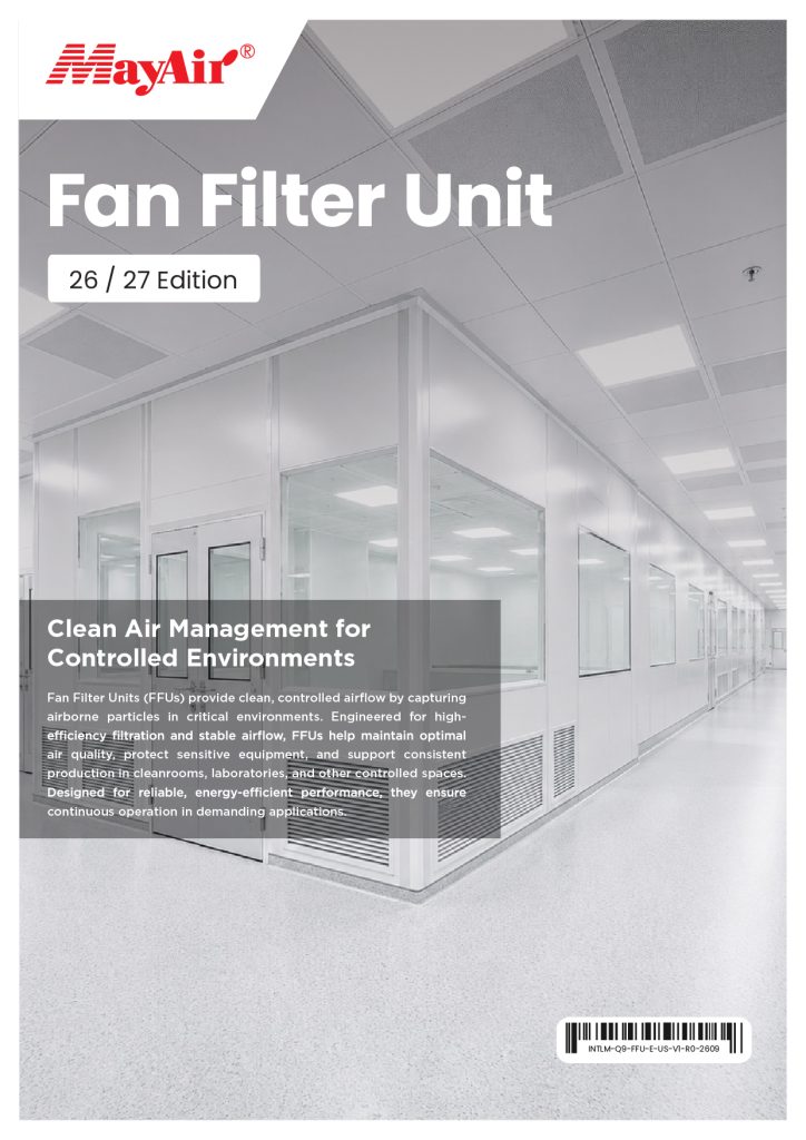MayAir US fan filter unit brochure cover